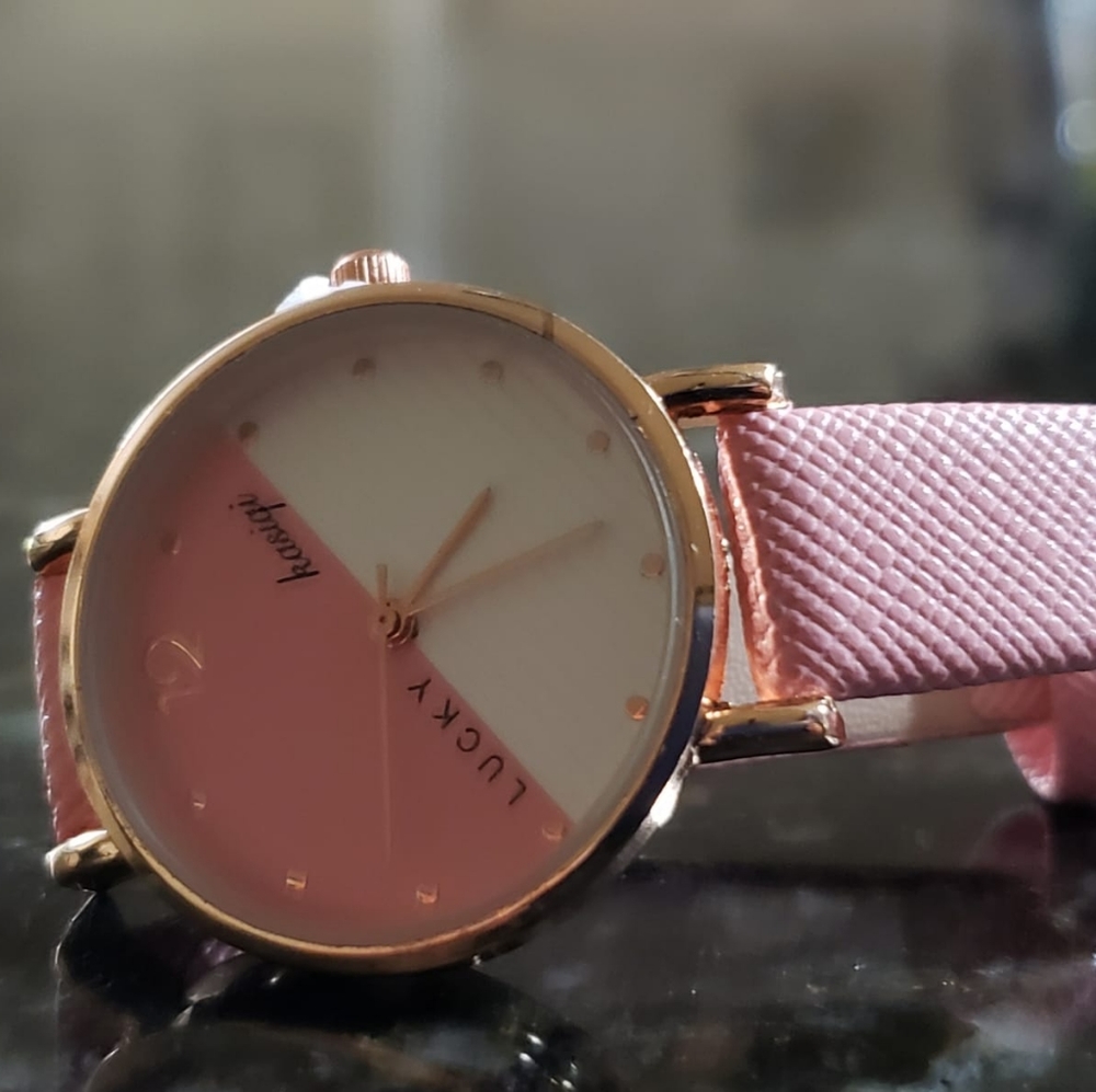 Pink wrist watch women's watch - Picture 4 of 7
